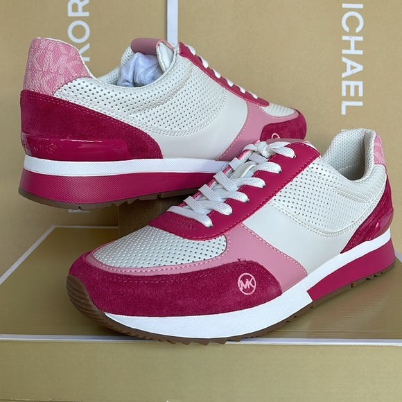 MICHEL KORS ANDI TRAINER
FAUX LEATHER/SUEDE
Electric Pink Multi 
Sneakers - Picture 8 of 16